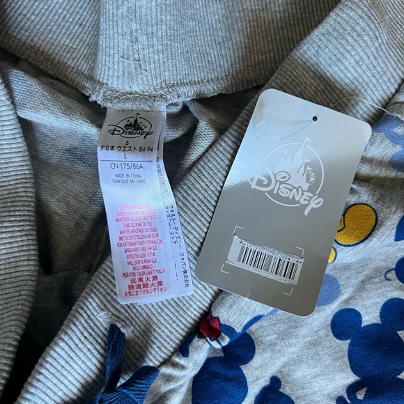 DISNEY JAPAN MICKEY MOUSE SWEATPANTS  SIZE S - Picture 4 of 4